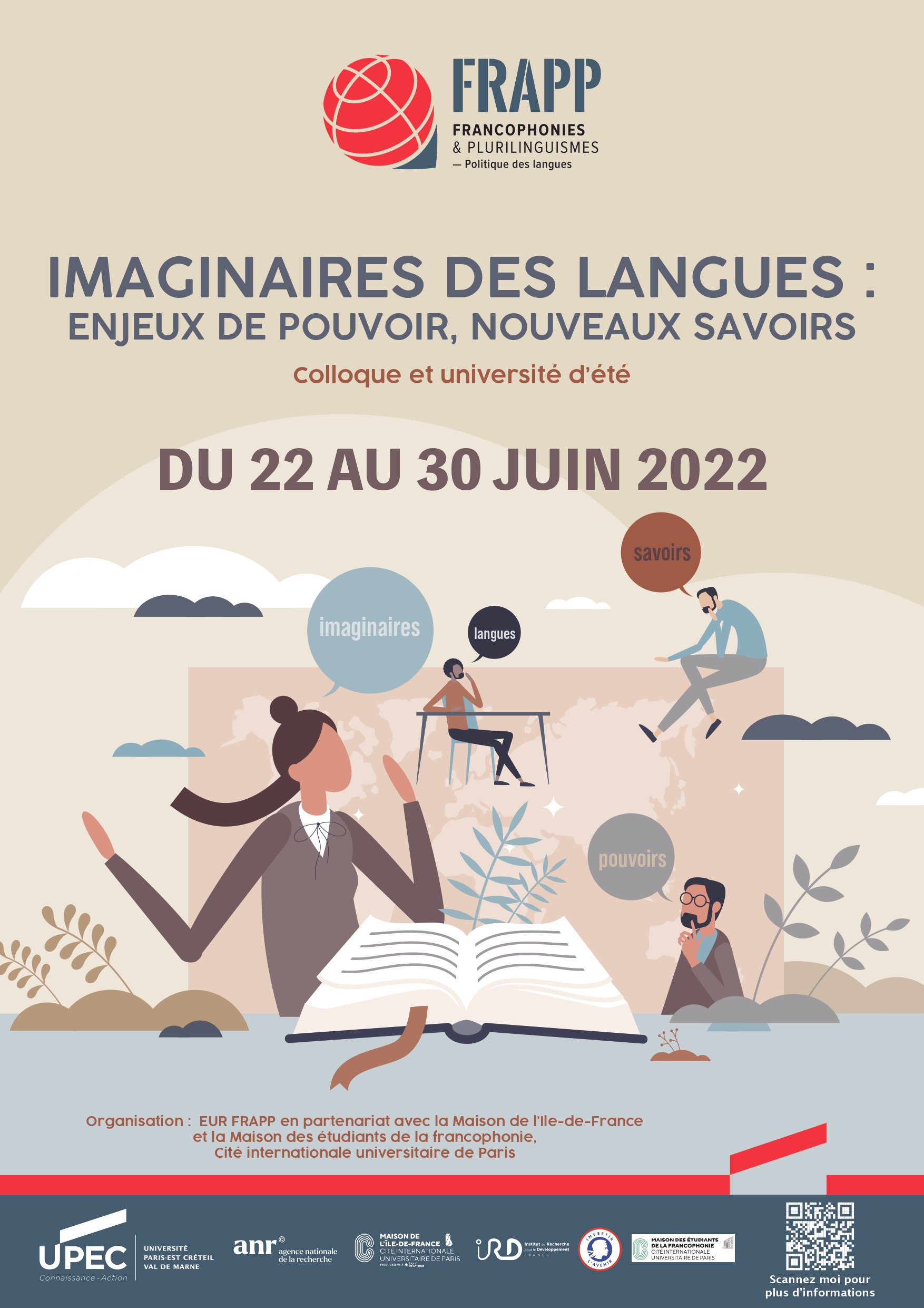 Colloque et Université d'été de l'EUR FRAPP - "Imaginaire des langues : enjeux de pouvoir, nouveaux savoirs"